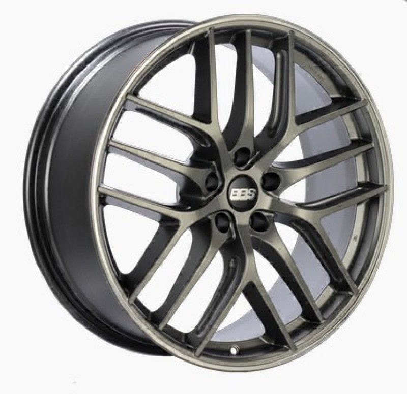 Kies-Motorsports BBS BBS CC-R 20x8.5 5x114.3 ET40 Satin Platinum Polished Rim Protector Wheel -82mm PFS/Clip Required