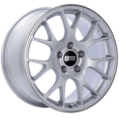 Kies-Motorsports BBS BBS CH-R 18x8.5 5x112 ET38 Brilliant Silver Polished Rim Protector Wheel -82mm PFS/Clip Required