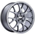Kies-Motorsports BBS BBS CH-R 18x9 5x120 ET44 Brilliant Silver Polished Rim Protector Wheel -82mm PFS/Clip Required