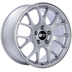 Kies-Motorsports BBS BBS CH-R 18x9 5x120 ET44 Brilliant Silver Polished Rim Protector Wheel -82mm PFS/Clip Required