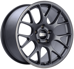 Kies-Motorsports BBS BBS CH-R 19x10 5x130 ET38 CB71.6 Satin Titanium Polished Rim Protector Wheel