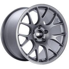 Kies-Motorsports BBS BBS CH-R 19x12 5x130 ET45 CB71.6 Satin Titanium Polished Rim Protector Wheel