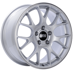 Kies-Motorsports BBS BBS CH-R 19x8 5x114.3 ET38 Brilliant Silver Polished Rim Protector Wheel -82mm PFS/Clip Required