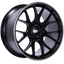 Kies-Motorsports BBS BBS CH-R 20x10.5 5x112 ET25 Satin Black Polished Rim Protector Wheel -82mm PFS/Clip Required