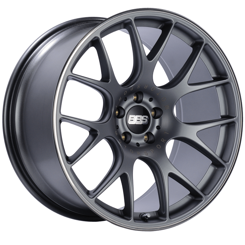 Kies-Motorsports BBS BBS CH-R 20x10.5 5x114.3 ET24 CB66 Satin Titanium Polished Rim Protector Wheel Main image