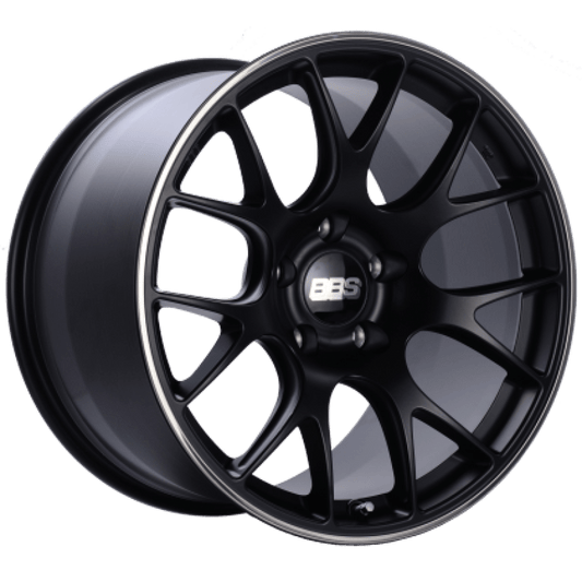 Kies-Motorsports BBS BBS CH-R 20x10 5x112 ET18 CB66.5 Satin Black Polished Rim Protector Wheel