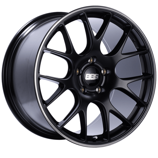 Kies-Motorsports BBS BBS CH-R 20x11.5 5x130 ET47 CB71.6 Satin Black Polished Rim Protector Wheel