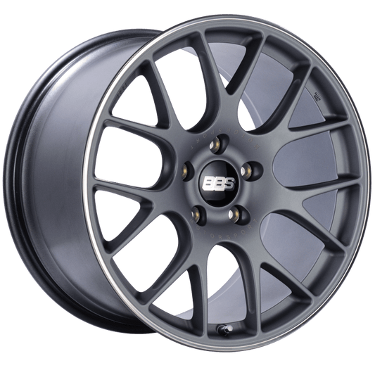 Kies-Motorsports BBS BBS CH-R 20x11.5 5x130 ET47 CB71.6 Satin Titanium Polished Rim Protector Wheel