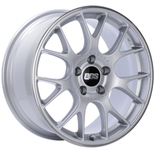 Kies-Motorsports BBS BBS CH-R 20x11.5 5x130 ET65 CB71.6 Brilliant Silver Polished Rim Protector Wheel w/Motorsport Etched