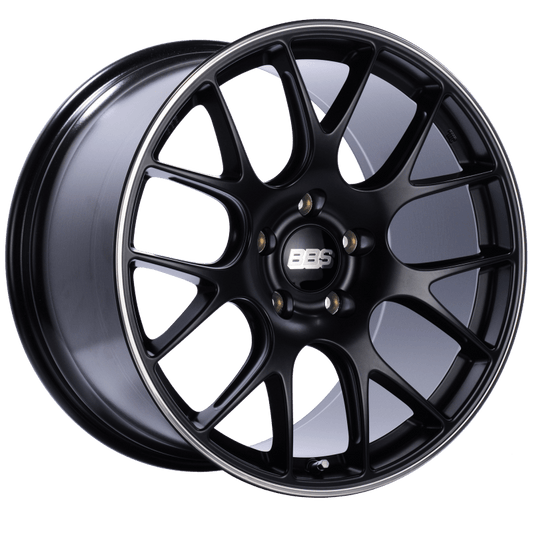 Kies-Motorsports BBS BBS CH-R 20x11.5 5x130 ET65 CB71.6 Satin Black Polished Rim Protector Wheel