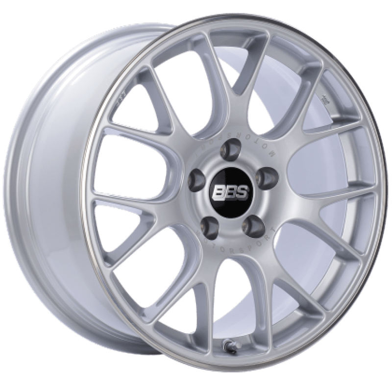 Kies-Motorsports BBS BBS CH-R 20x8 5x120 ET36 Brilliant Silver Polished Rim Protector Wheel -82mm PFS/Clip Required