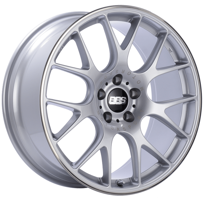 Kies-Motorsports BBS BBS CH-R 20x9 5x115 ET24 Diamond Silver Polished Rim Protector Wheel -82mm PFS/Clip Required