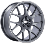 Kies-Motorsports BBS BBS CH-R 20x9 5x120 ET24 Satin Titanium Polished Rim Protector Wheel -82mm PFS/Clip Required