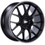 Kies-Motorsports BBS BBS CH-R 20x9 5x120 ET29 Satin Black Polished Rim Protector Wheel -82mm PFS/Clip Required