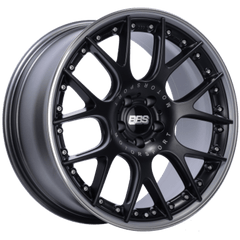 Kies-Motorsports BBS BBS CH-RII 20x9 5x112 ET30 CB66.5 Satin Black Center Platinum Lip Stainless Steel Rim Prot Wheel