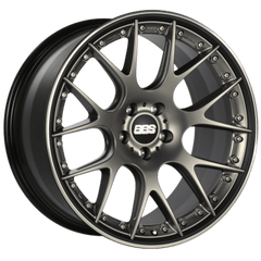 Kies-Motorsports BBS BBS CH-RII 21x9 5x108 ET45 PFS Platinum Center Black Rim SS Rim Protector Wheel w/Motorsport Etching
