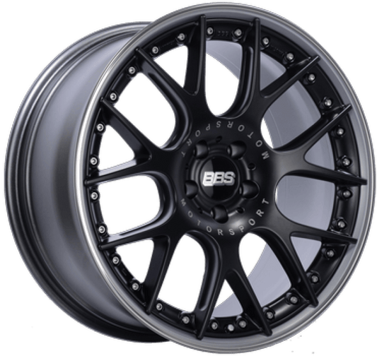 Kies-Motorsports BBS BBS CH-RII 21x9 5x112 ET24 CB 66.5 Porsche Macan Black Center Wheel