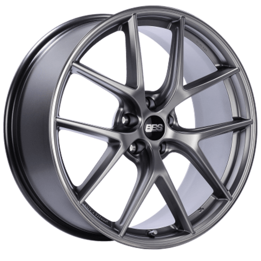 Kies-Motorsports BBS BBS CI-R 19x8.5 5x112 ET45 Platinum Silver Polished Rim Protector Wheel -82mm PFS/Clip Required