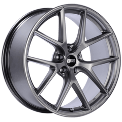 Kies-Motorsports BBS BBS CI-R 19x8 5x114.3 ET38 PFS Platinum Silver Polished Rim Protector Wheel -82mm PFS/Clip Req