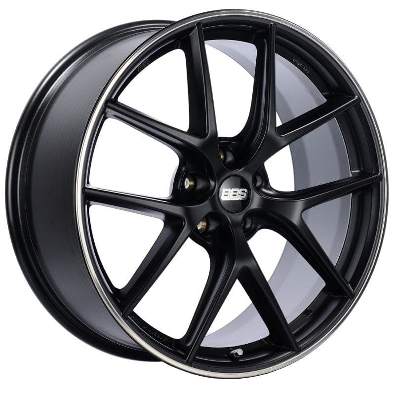 Kies-Motorsports BBS BBS CI-R 19x9 5x120 ET44 Satin Black Rim Protector Wheel -82mm PFS/Clip Required