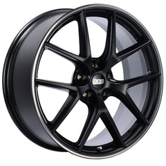Kies-Motorsports BBS BBS CI-R 19x9 5x120 ET44 Satin Black Rim Protector Wheel -82mm PFS/Clip Required
