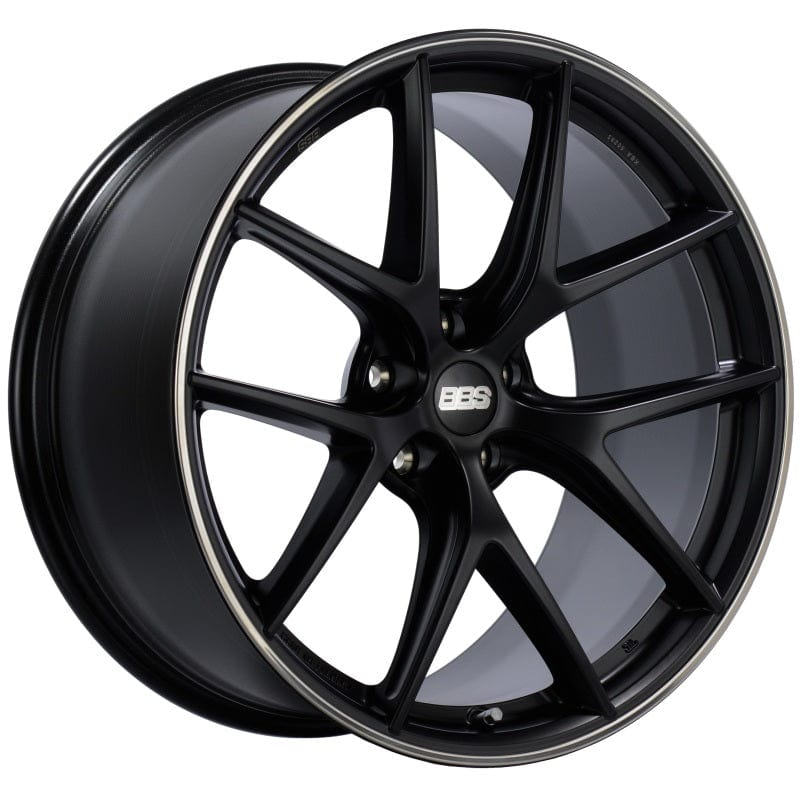 Kies-Motorsports BBS BBS CI-R 19x9 5x120 ET44 Satin Black Rim Protector Wheel -82mm PFS/Clip Required