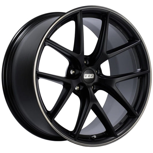 Kies-Motorsports BBS BBS CI-R 19x9 5x120 ET44 Satin Black Rim Protector Wheel -82mm PFS/Clip Required