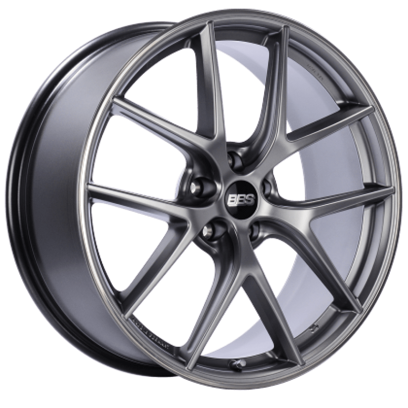 Kies-Motorsports BBS BBS CI-R 19x9 5x120 ET48 Platinum Silver Polished Rim Protector Wheel -82mm PFS/Clip Required