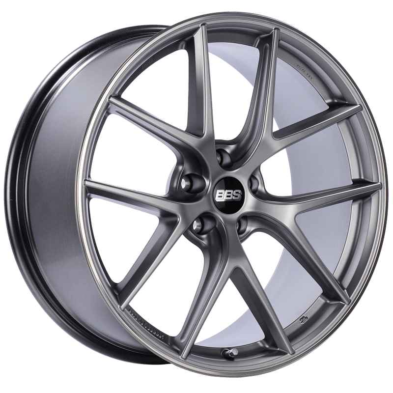 Kies-Motorsports BBS BBS CI-R 20x9.5 5x120 ET40 Platinum Silver Polished Rim Protector Wheel -82mm PFS/Clip Required