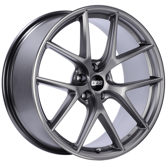 Kies-Motorsports BBS BBS CI-R 20x9 5x112 ET25 Platinum Silver Polished Rim Protector Wheel -82mm PFS/Clip Required