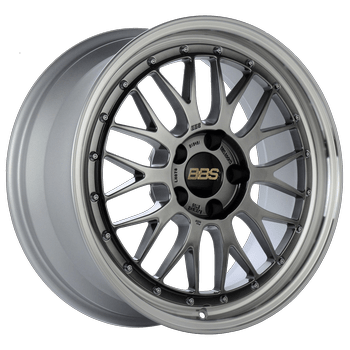 Kies-Motorsports BBS BBS LM 17x7.5 4x100 ET40 Diamond Black Center / Diamond Cut Lip Wheel -70mm PFS/Clip Required