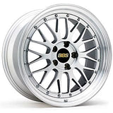 Kies-Motorsports BBS BBS LM 17x8.5 5x120 ET18 Diamond Silver Center Diamond Cut Lip Wheel -82mm PFS/Clip Required