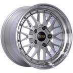 Kies-Motorsports BBS BBS LM 17x9 5x130 ET17 CB71.6 Diamond Silver Center Diamond Cut Lip Wheel