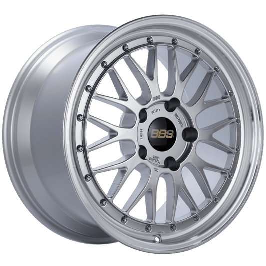 Kies-Motorsports BBS BBS LM 18x10 5x130 ET65 CB71.6 Diamond Silver Center Diamond Cut Lip Wheel