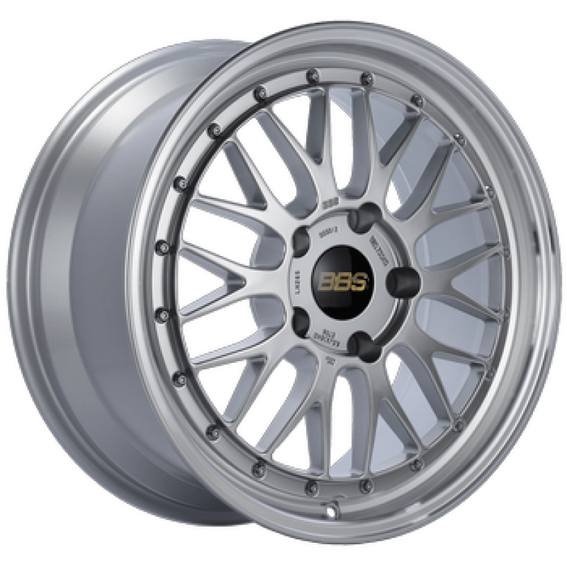 Kies-Motorsports BBS BBS LM 18x8 5x114.3 ET40 Diamond Silver Center Diamond Cut Lip Wheel - 82mm PFS/Clip Required
