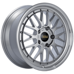 Kies-Motorsports BBS BBS LM 18x8 5x114.3 ET40 Diamond Silver Center Diamond Cut Lip Wheel - 82mm PFS/Clip Required