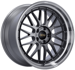 Kies-Motorsports BBS BBS LM 19x10 5x114.3 ET22 PFS Diamond Black Center Diamond-Cut Rim Wheel - PFS/Clip Req