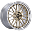 Kies-Motorsports BBS BBS LM 19x10 5x120 ET25 Gold Center Polished Lip Wheel -82mm PFS/Clip Required