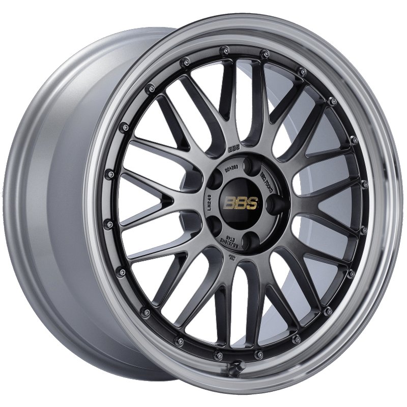 Kies-Motorsports BBS BBS LM 19x8.5 5x112 ET48 Diamond Black Center Diamond Cut Lip Wheel -82mm PFS/Clip Required Main image