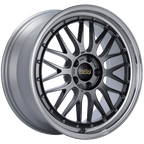 Kies-Motorsports BBS BBS LM 19x8.5 5x112 ET48 Diamond Black Center Diamond Cut Lip Wheel -82mm PFS/Clip Required