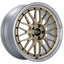 Kies-Motorsports BBS BBS LM 19x8.5 5x112 ET48 Gold Center Diamond Cut Lip Wheel -82mm PFS/Clip Required
