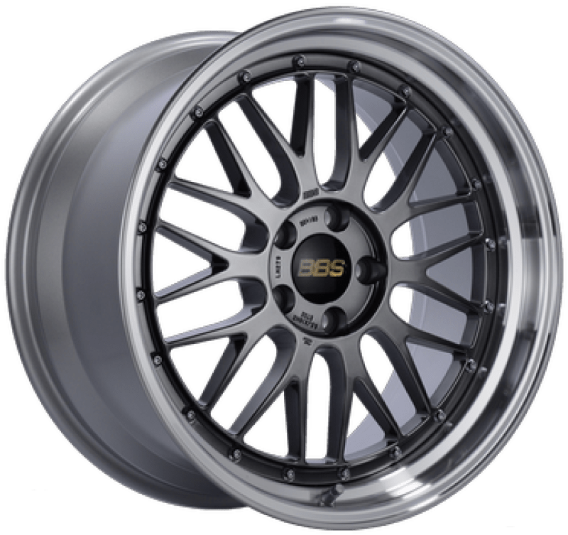 Kies-Motorsports BBS BBS LM 19x9.5 5x120 ET35 Diamond Black Center Diamond Cut Lip Wheel -82mm PFS/Clip Required