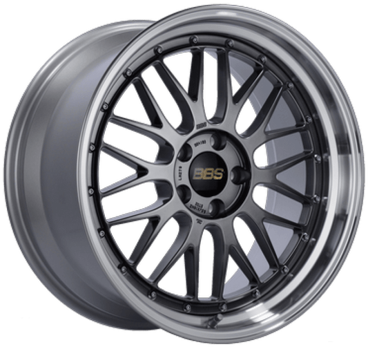 Kies-Motorsports BBS BBS LM 19x9.5 5x120 ET35 Diamond Black Center Diamond Cut Lip Wheel -82mm PFS/Clip Required