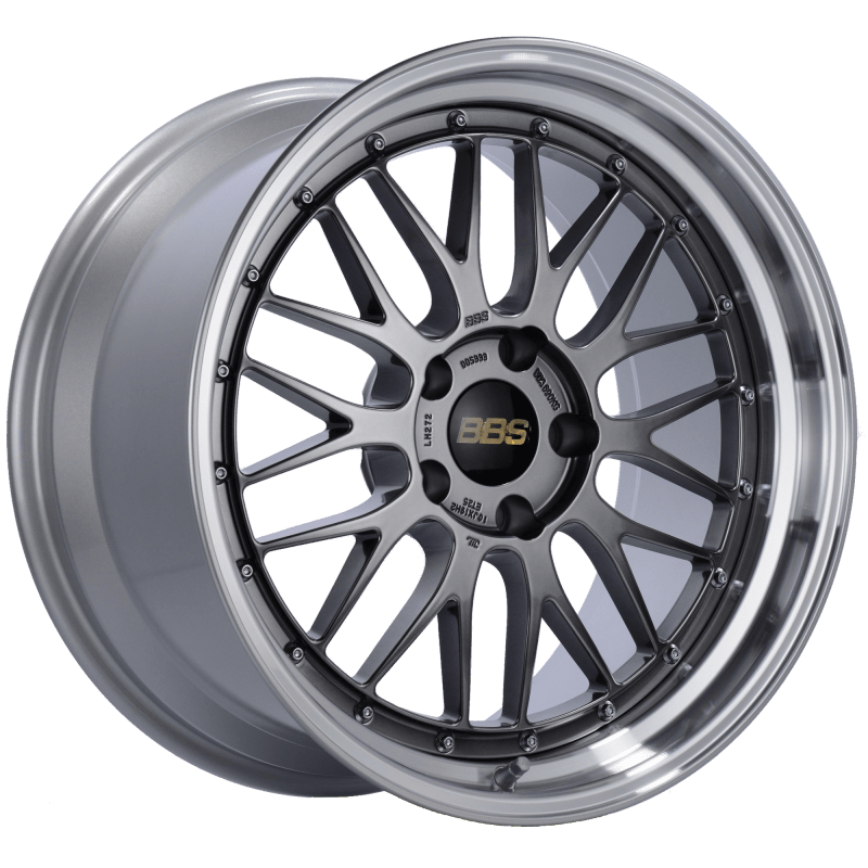 Kies-Motorsports BBS BBS LM 19x9.5 5x120 ET48 Diamond Black Center Diamond Cut Lip Wheel -82mm PFS/Clip Required