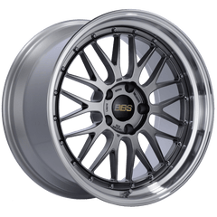 Kies-Motorsports BBS BBS LM 19x9.5 5x120 ET48 Diamond Black Center Diamond Cut Lip Wheel -82mm PFS/Clip Required