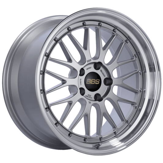 Kies-Motorsports BBS BBS LM 19x9.5 5x120 ET48 Diamond Silver Center Diamond Cut Lip Wheel -82mm PFS/Clip Required