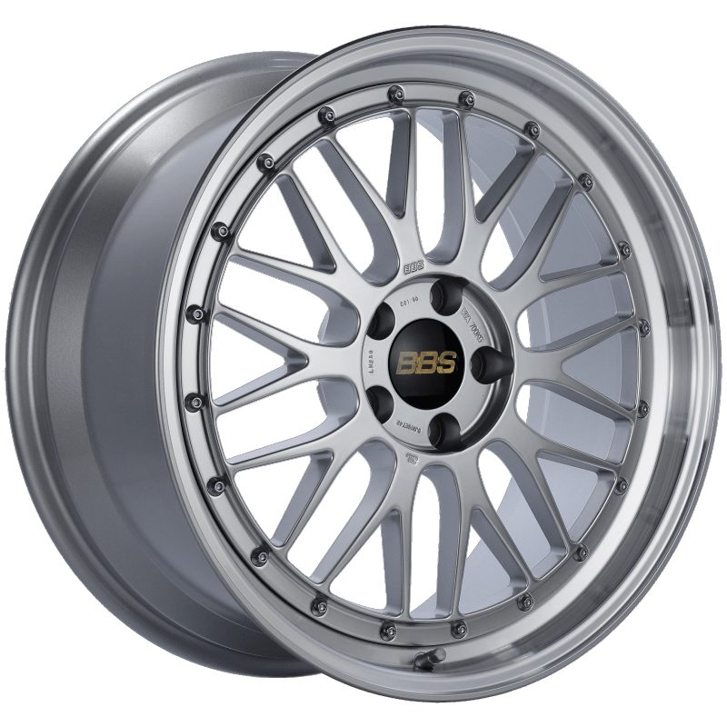 BBS LM 19x9 5x112 ET42 Diamond Silver Center Diamond Cut Lip Wheel -82mm PFS/Clip Required Secondary image