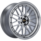 Kies-Motorsports BBS BBS LM 19x9 5x112 ET42 Diamond Silver Center Diamond Cut Lip Wheel -82mm PFS/Clip Required