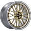 Kies-Motorsports BBS BBS LM 19x9 5x112 ET42 Gold Center Diamond Cut Lip Wheel -82mm PFS/Clip Required