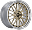 Kies-Motorsports BBS BBS LM 19x9 5x114.3 ET38 PFS Gold Center Diamond Cut Lip Wheel - 82mm PFS/Clip Required